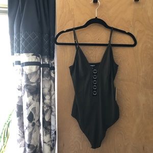Olive green bodysuit
